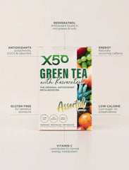 X50 Green Tea + Resveratrol 60 Servings